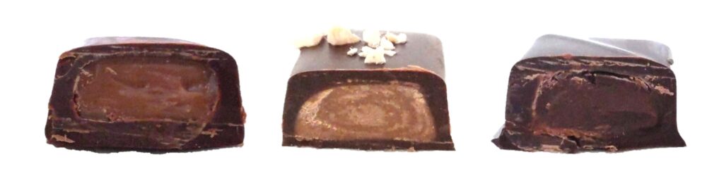 JEAN-MICHEL MORTREAU（ジャン＝ミッシェル・モルトロー）マリアージュ・デ・クル（3個入）の断面写真