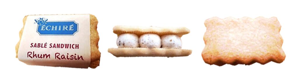 ECHIRE PATISSERIE AU BEURRE（エシレ・パティスリー オ ブール）で購入したサブレサンドの写真