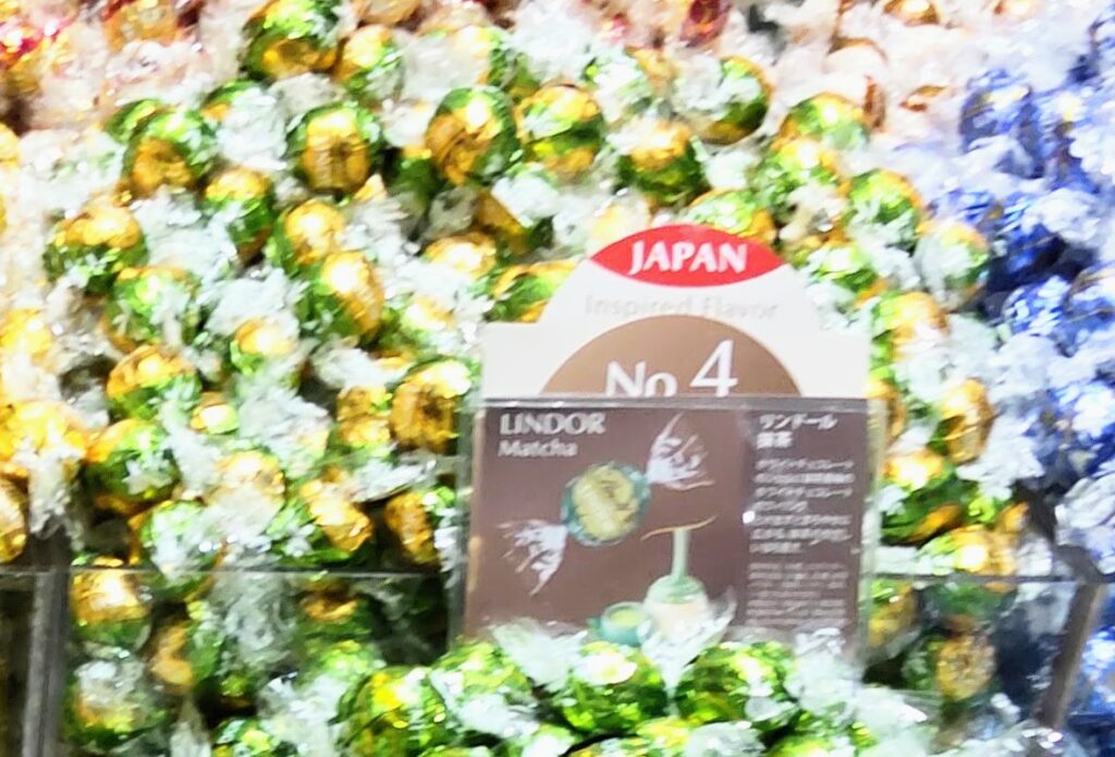 Lindt（リンツ）リンドールの4番人気が抹茶であることがわかる写真