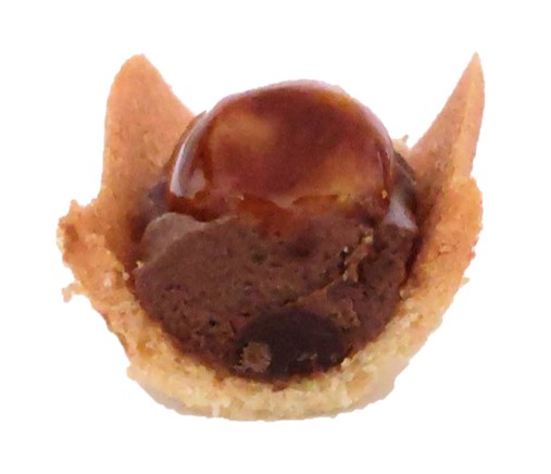 PARIS BUTTER CHOCOLAT（パリバターショコラ）のチョコレートクリーム部分の断面写真