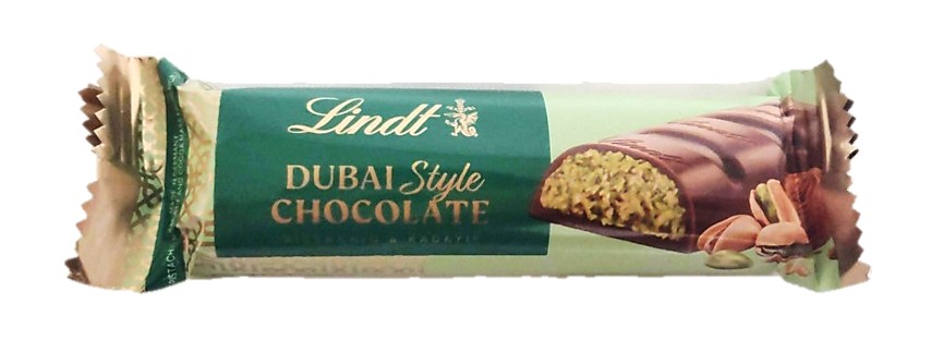 Lindt（リンツ）で購入したドバイスタイルチョコレートバーの写真