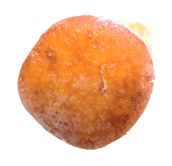 UNI COFFEE ROASTERY（ユニコーヒーロースタリー）で購入したUNI DONUTS（ユニドーナツ）カスタードを上から見た写真