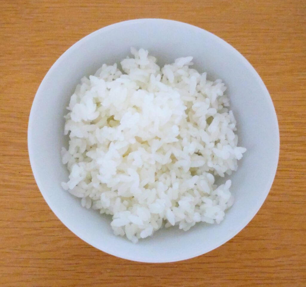 炊いた楽天版政府備蓄米：楽天生活米の写真