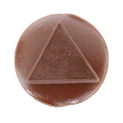 DEMEL（デメル）のザッハトルテを上から見た写真