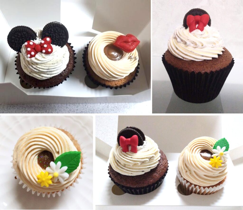 London Cupcakes （ロンドン・カップケーキ）名古屋店で購入したカップケーキの一部写真