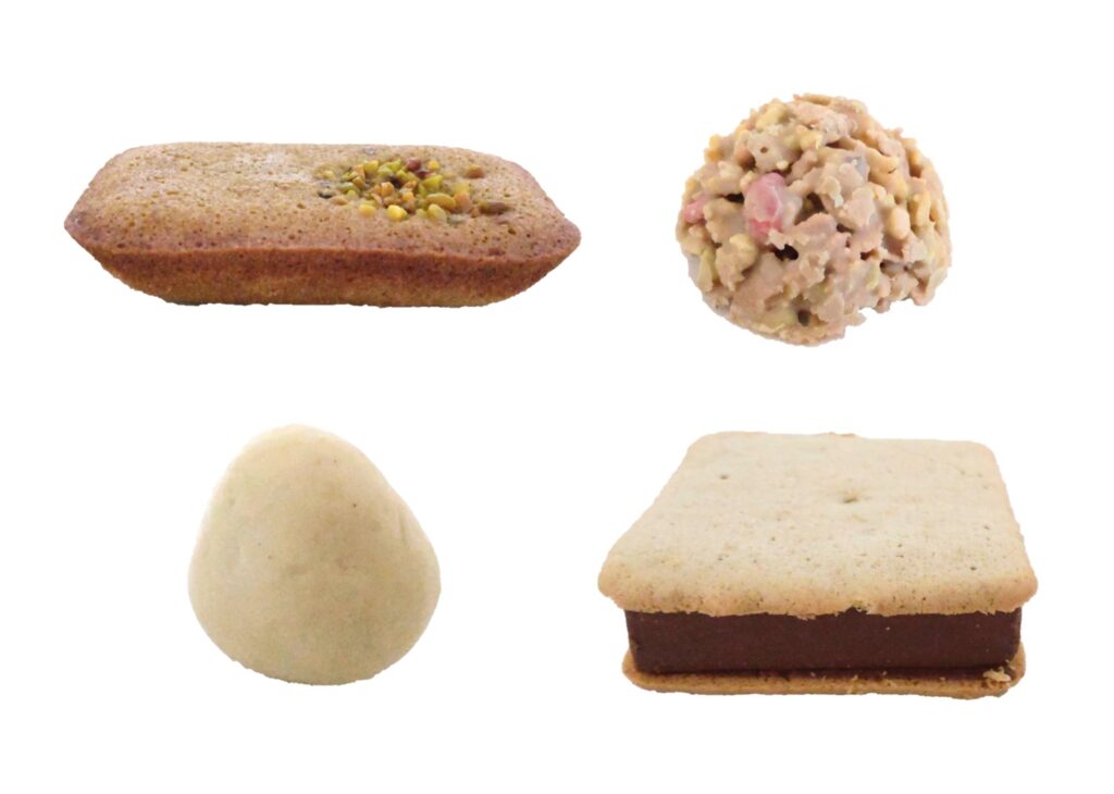 PISTACHIO MANIA（ピスタチオマニア）のウェルカムアソートに入ったお菓子4種類の中身の写真