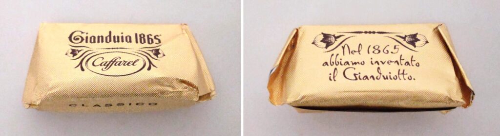 個包装されたCaffarel（カファレル）のジャンドゥーヤの写真