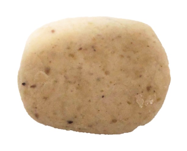 松月堂の栗きんとんを裏から見た写真