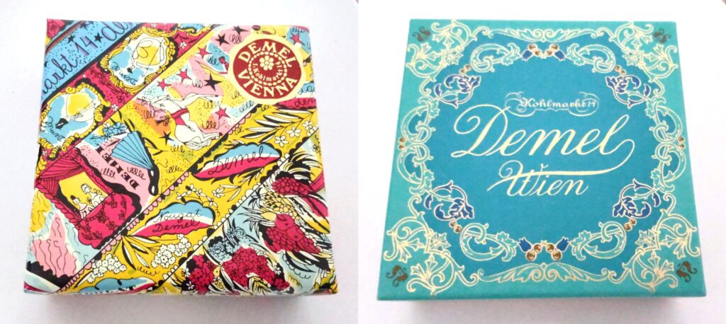 DEMEL（デメル）で購入したクライネクーヘンの箱の写真