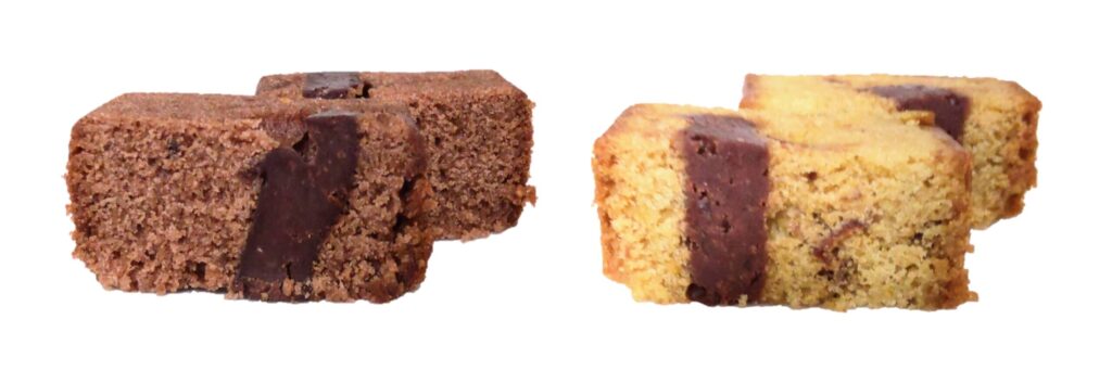 DEMEL（デメル）のクライネクーヘンの断面写真