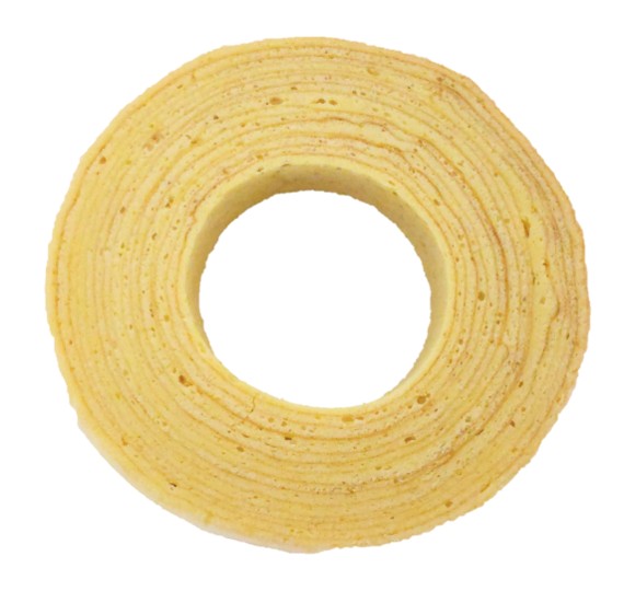 JUCHHEIM（ユーハイム）のバウムクーヘンを上から見た写真