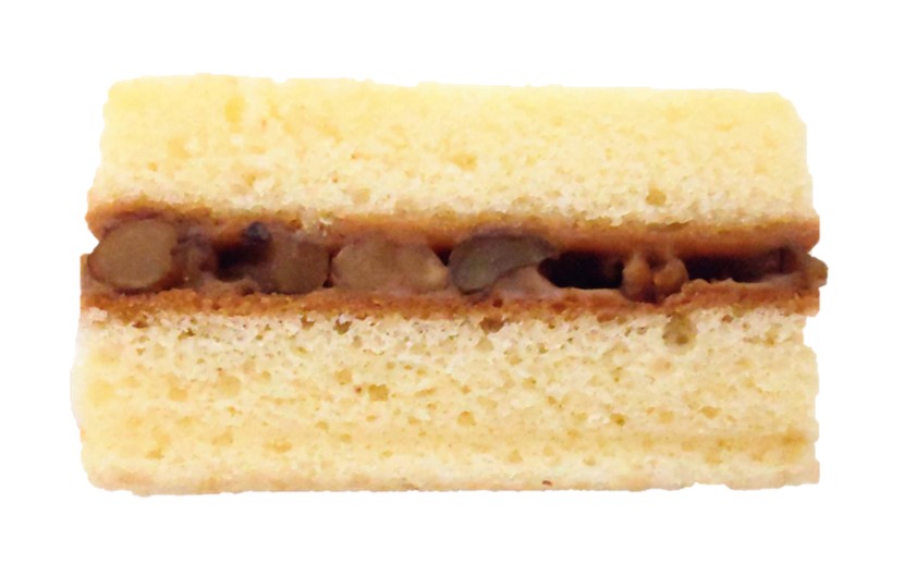 六花亭の二代目マルセイバターケーキくるみを上から見た写真