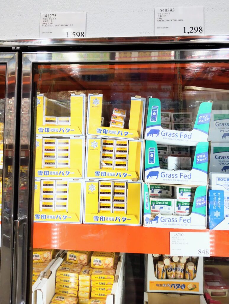 コストコのバター売り場写真