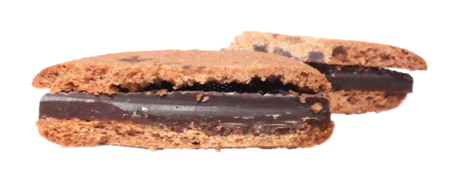 Dari K（ダリケー）カカオサンドクッキーダークの断面写真