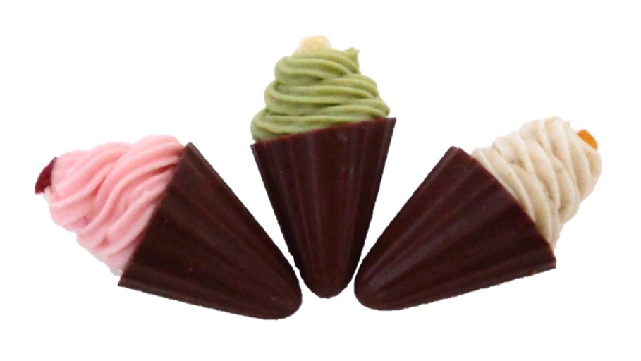 belle plage（ベルプラージュ）定番トーチチョコレートストロベリー・バニラ・ピスタチオの写真