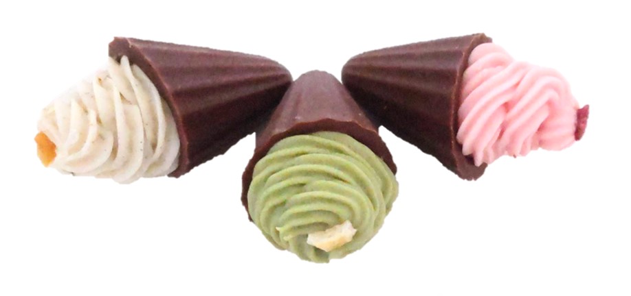 belle plage（ベルプラージュ）定番トーチチョコレートバニラ・ピスタチオ・ストロベリーの写真