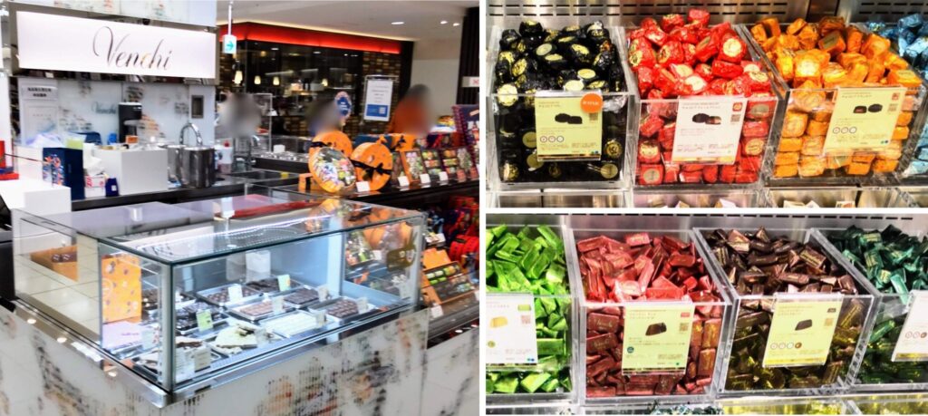 Venchi（ヴェンキ）の店頭写真