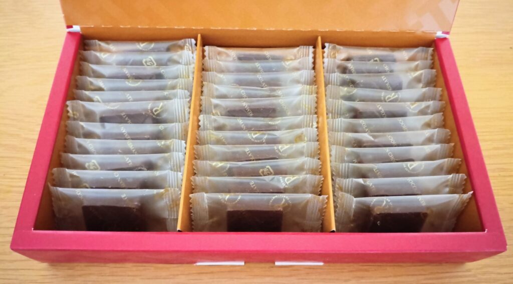 Reman（レーマン）で購入したプランシュミルクチョコレートの中身の写真