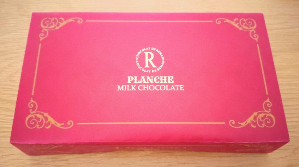 Reman（レーマン）で購入したプランシュミルクチョコレートの箱の写真