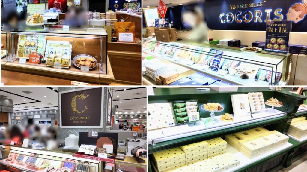 シュクレイ株式会社運営の一部ブランドの店頭写真