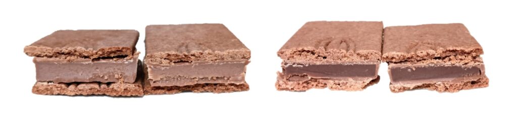 Cacaotier Gokan（カカオティエゴカン）のカカオサンドの断面写真