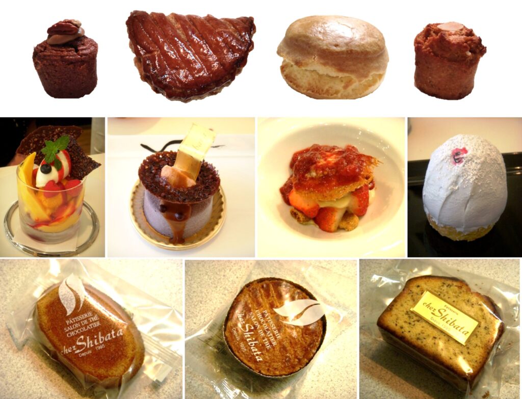Chez Shibata（シェ・シバタ）で購入したお菓子の一部写真