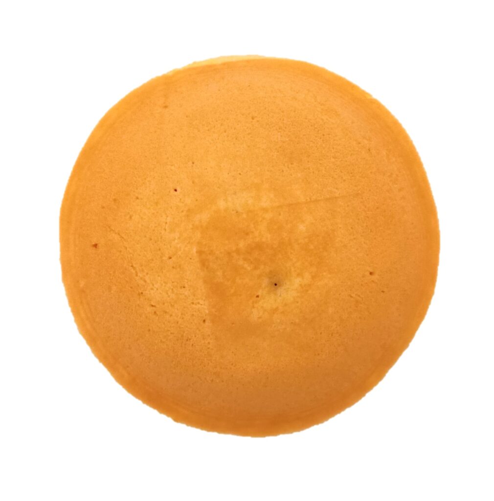 ほしのバターのあんバターどら焼きを裏から見た写真