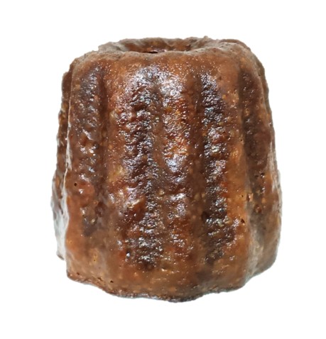 Dominique Doucet（ドミニクドゥーセ）の店のカヌレバニラを横から見た写真 