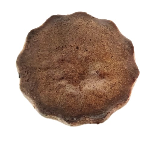 Dominique Doucet（ドミニクドゥーセ）の店のカヌレバニラを裏から見た写真