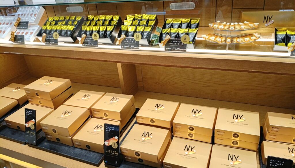 NEWYORK PERFECT CHEESE（ニューヨークパーフェクト チーズ）店頭のニューヨークパーフェクトチーズの写真